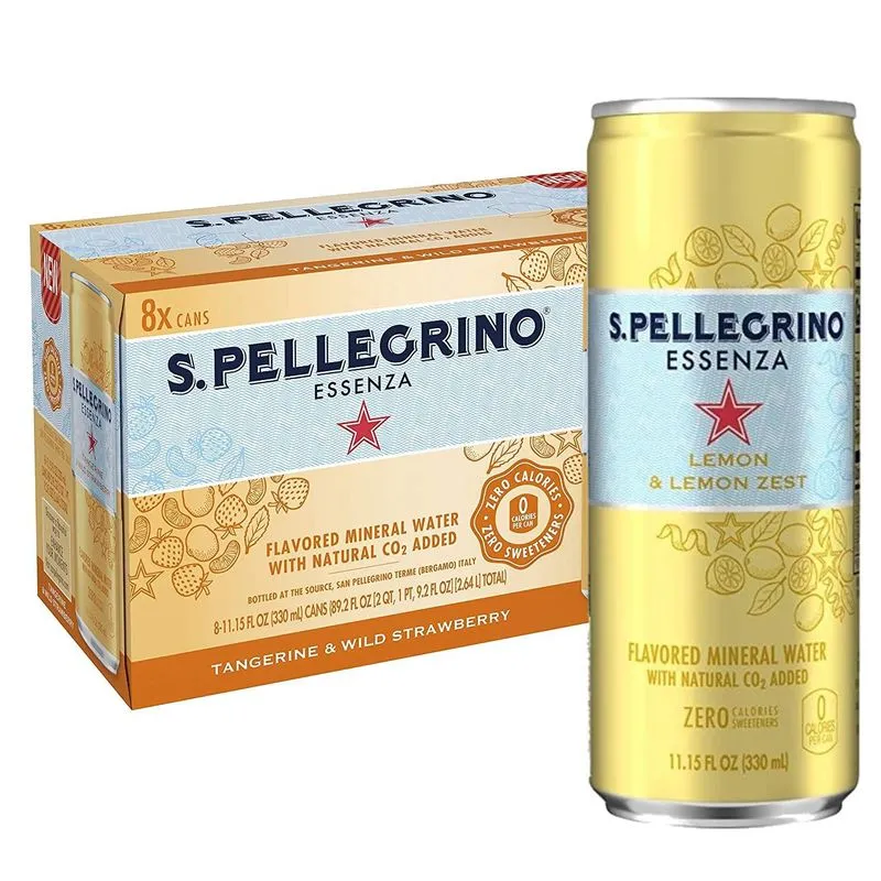 Kit 8 Bebida Aromatizada S. Pellegrino Lemon 330ml