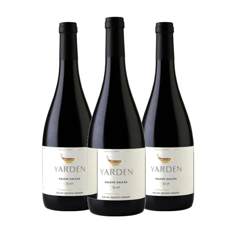 3x Vinho Yarden Kosher Syrah Isral Tinto 750ml