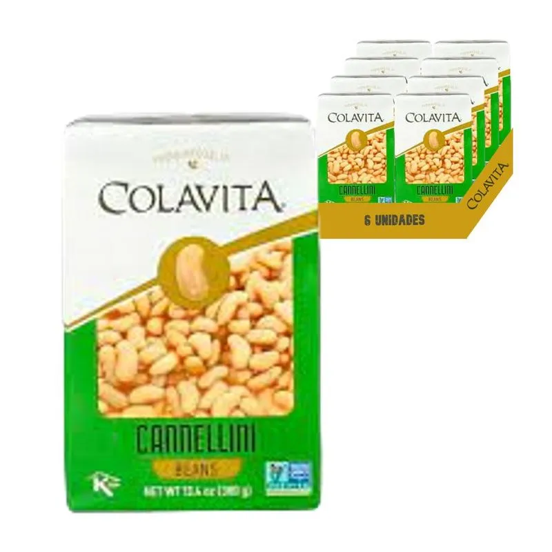 Feijão Branco Cannellini Colavita 380g (8 Unidades)