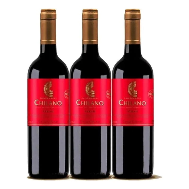 Vinho Chileno Chilano Syrah 750ml (3 Garrafas)