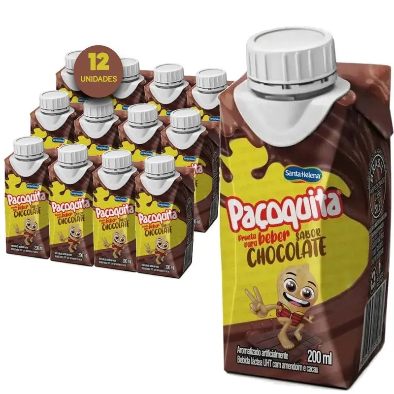 Bebida Láctea Paçoquita Chocolate 200ml - Santa Helena