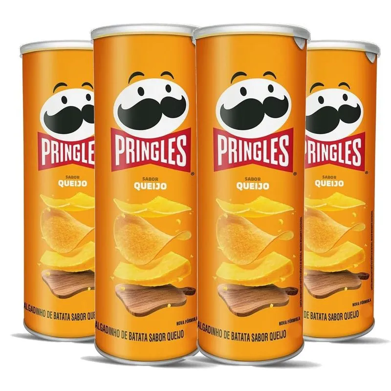 Batata Pringles Queijo 109g (4 Latas)