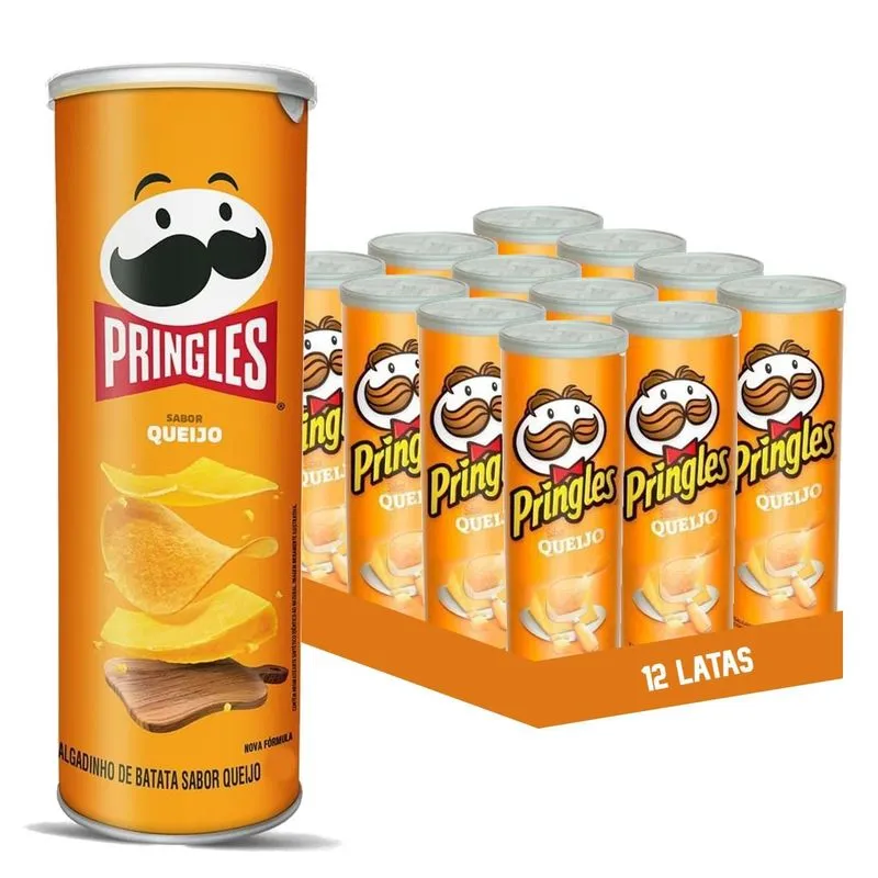 Batata Pringles Queijo 109g (12 Latas)