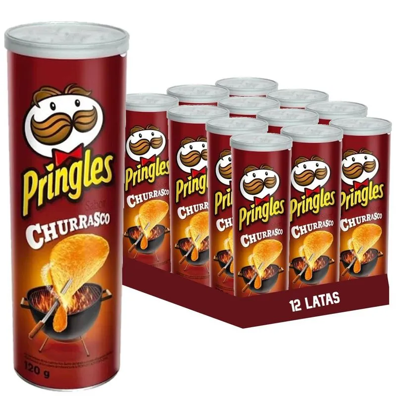 Batata Pringles Churrasco 109g (12 Latas)