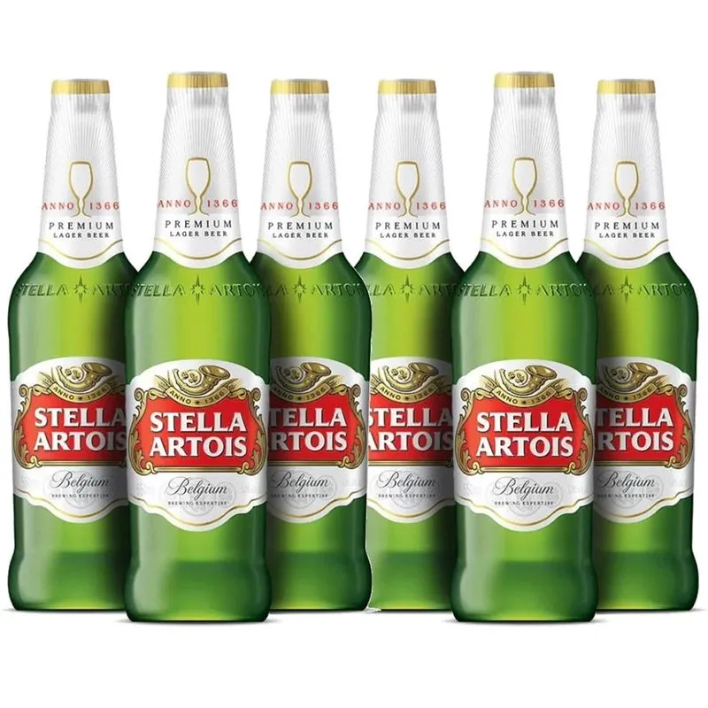 Cerveja Stella Artois Garrafa 600ml (6 Garrafas)