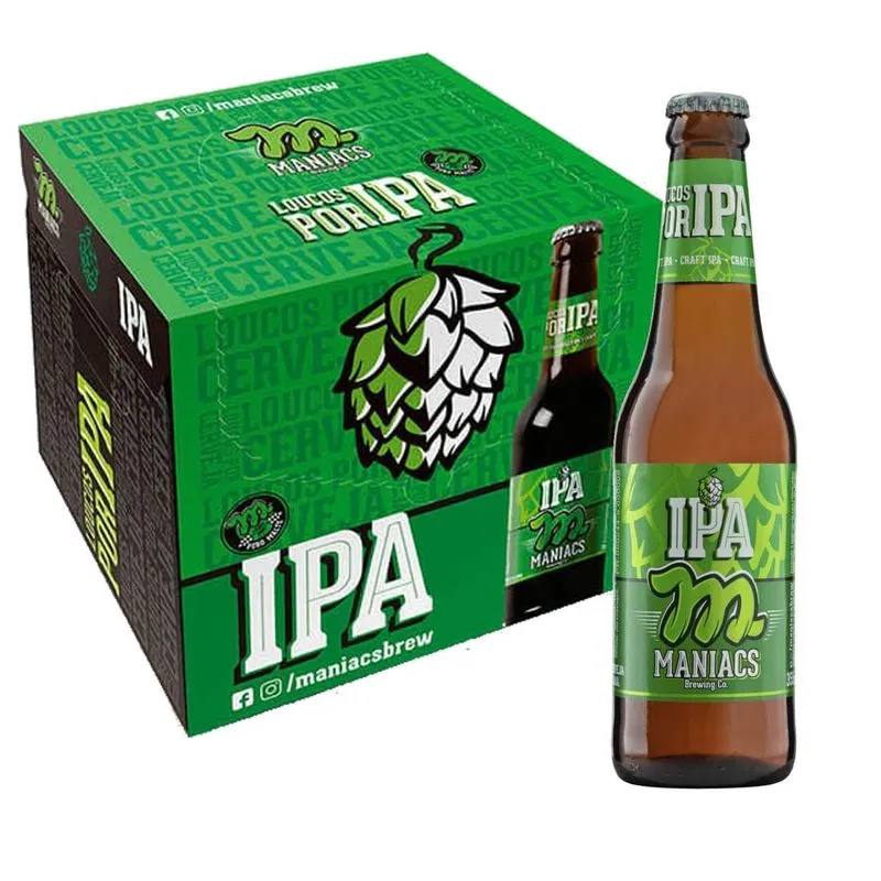 Kit Com 6und Cerveja Maniacs Ipa Garrafa 355ml
