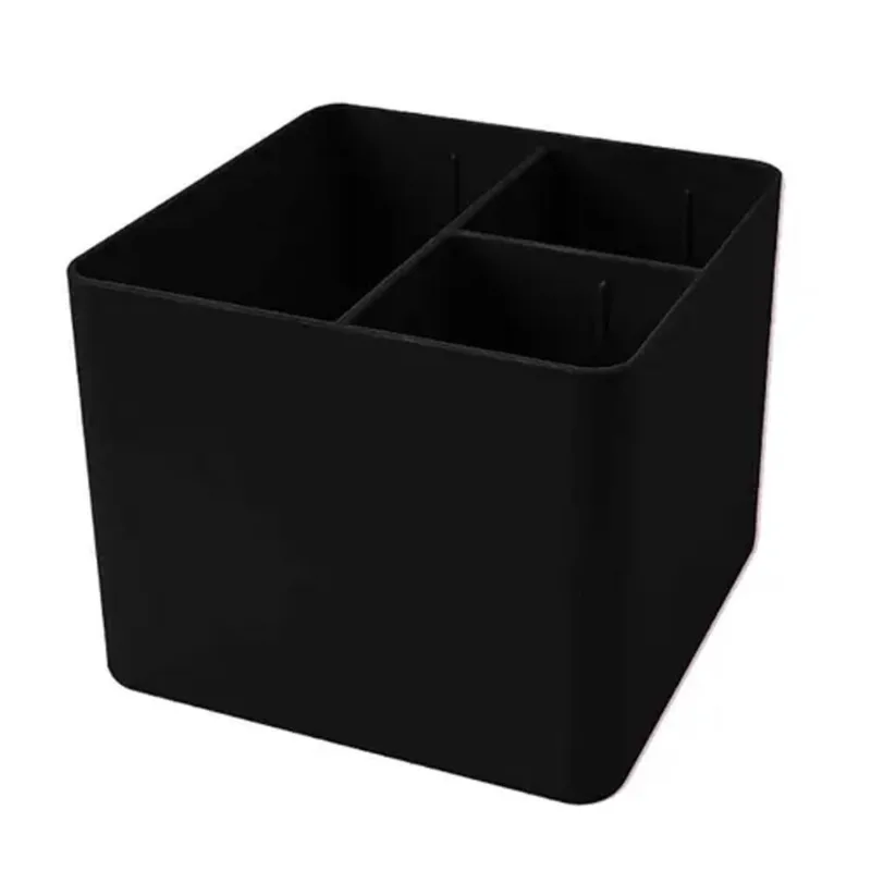 Porta Objetos Preto Com 3 Divisórias Dello