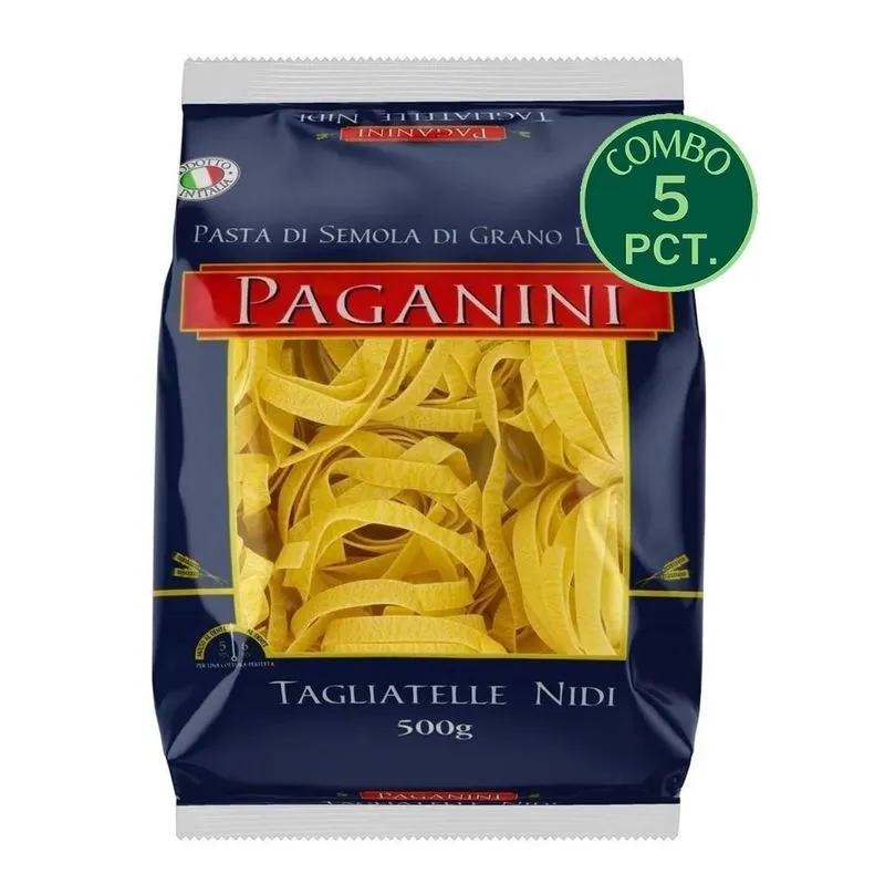 5x Macarrão Tagliatelle Nidi Paganini 500g