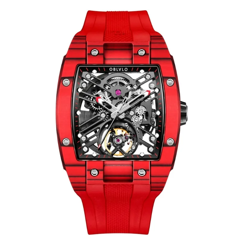 Relógio Masculino Reef Tiger Em-st À Prova D'água Vermelho