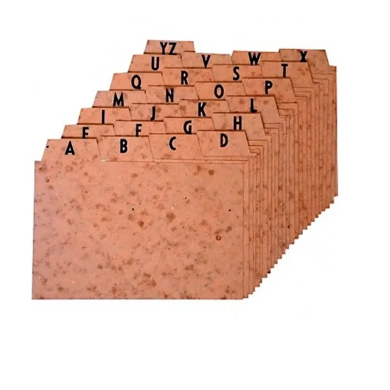 Indice para Fichario Az 3x5 Acrinil