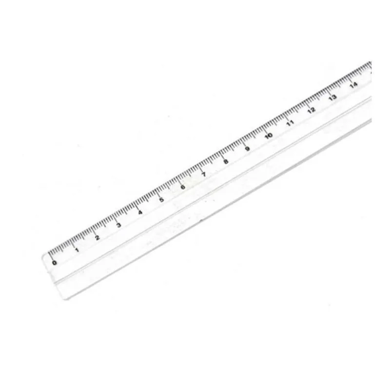 Régua Plástica Cristal De 30cm Com 25 Unidades - Acrinil