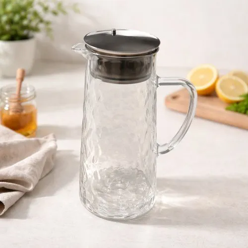 Jarra Vidro Tampa Hermetica 15 Litros Fechamento Seguro Conservacao Bebidas Cozinha