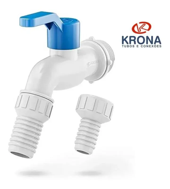 Torneira Alavanca de Esfera Para Jardim Tanque 1/2 E 3/4 PVC