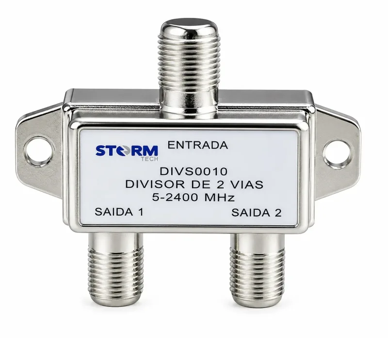 Pct 12 Divisor de Sinal 1x2 5-2400 P/ Antena TV UHF VHF CATV