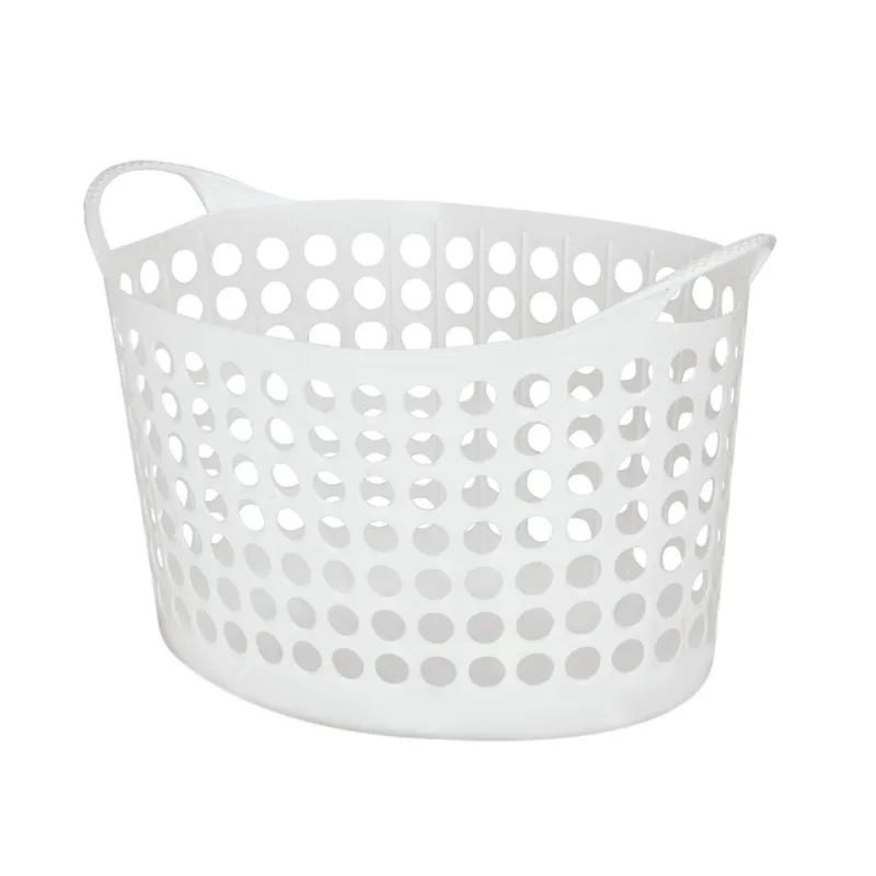 Cesto Multiuso Flexível Oval 30x36,5x54cm Arthi 32 Litros Branco 5004 - Arthi