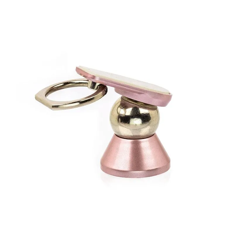 Suporte para celular veicular com imã 360 graus Rosa