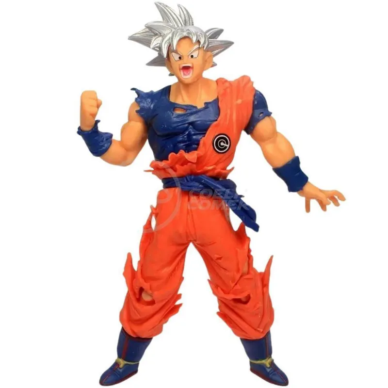 Boneco Goku Instinto Superior Branco Dragonball Z Super 20Cm