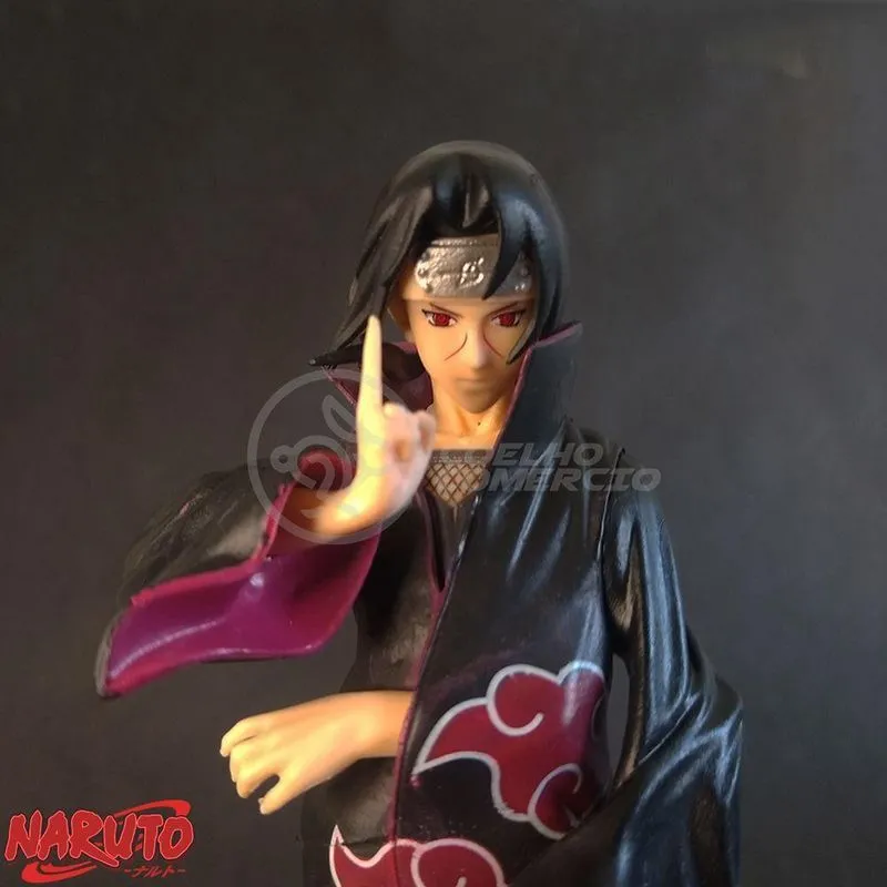 Brinquedo Action Figure Itachi Uchiha Akatsuki 18Cm Colecionável Universo Shippuden Ninja Ultimate