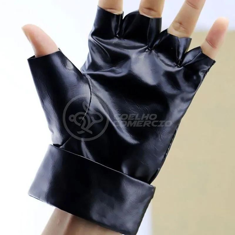 Luvas Couro Kakashi Hatake Sensei Ninja Naruto