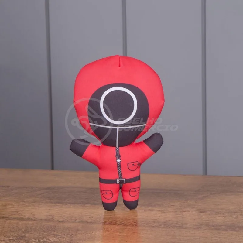 Boneco De Pelucia Squid Game Round 6 Vermelho 26Cm