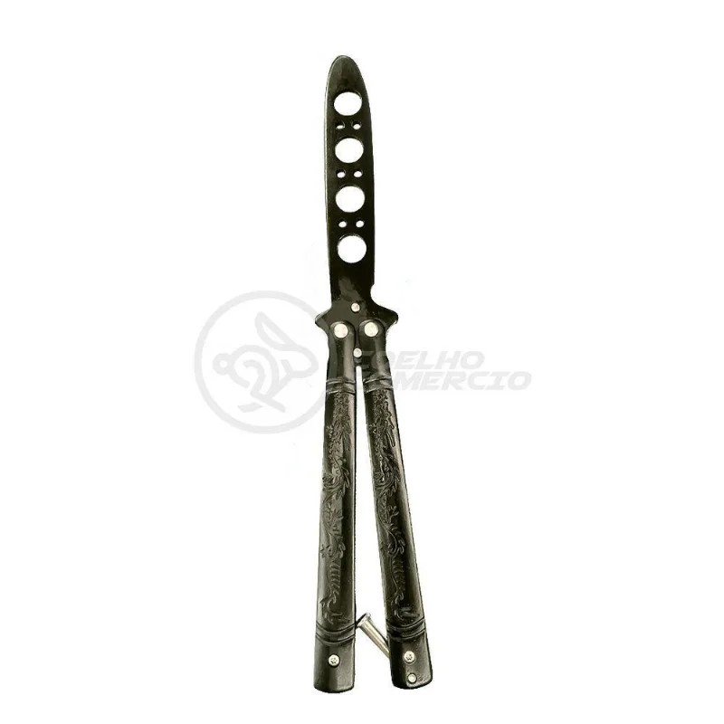Knife Black Butterfly Preta Borboleta Dobrável De Aço