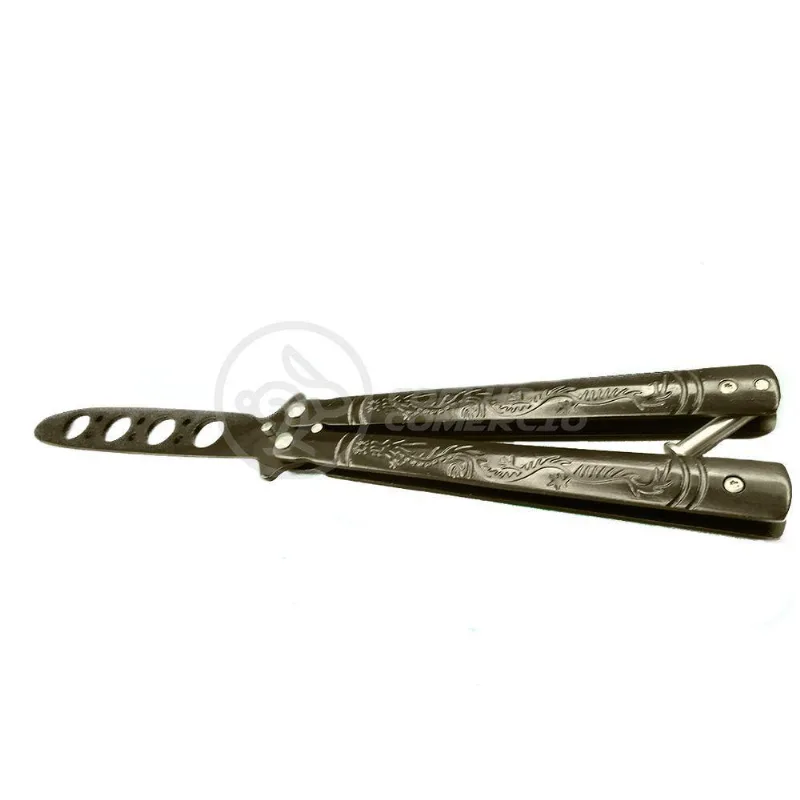 Knife Black Butterfly Preta Borboleta Dobrável De Aço