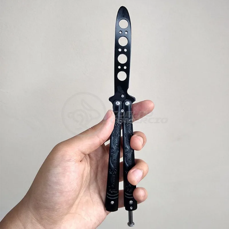 Knife Black Butterfly Preta Borboleta Dobrável De Aço