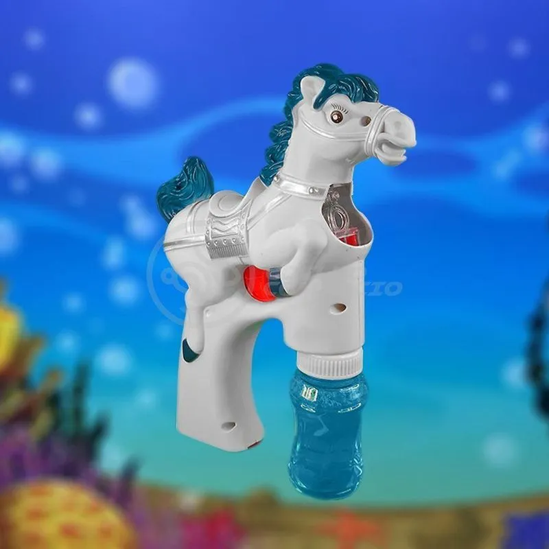 Cavalo Bolhudo Pop Tik Tok Lança Bolhas Sabão Branco 31