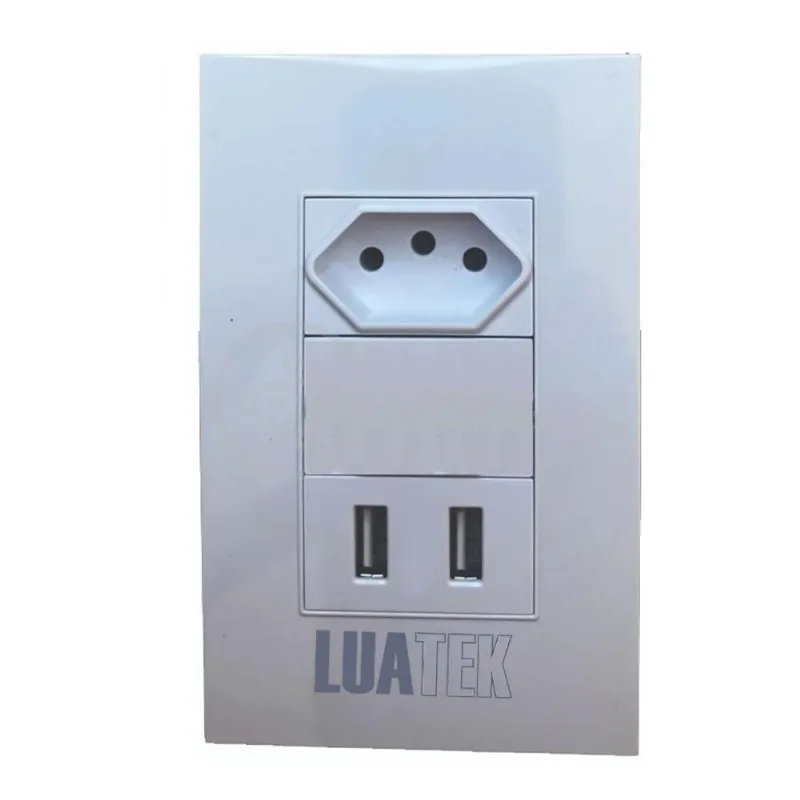 Tomada De Parede Usb 5V Carregador Celular 10A Bivolt Bivolt