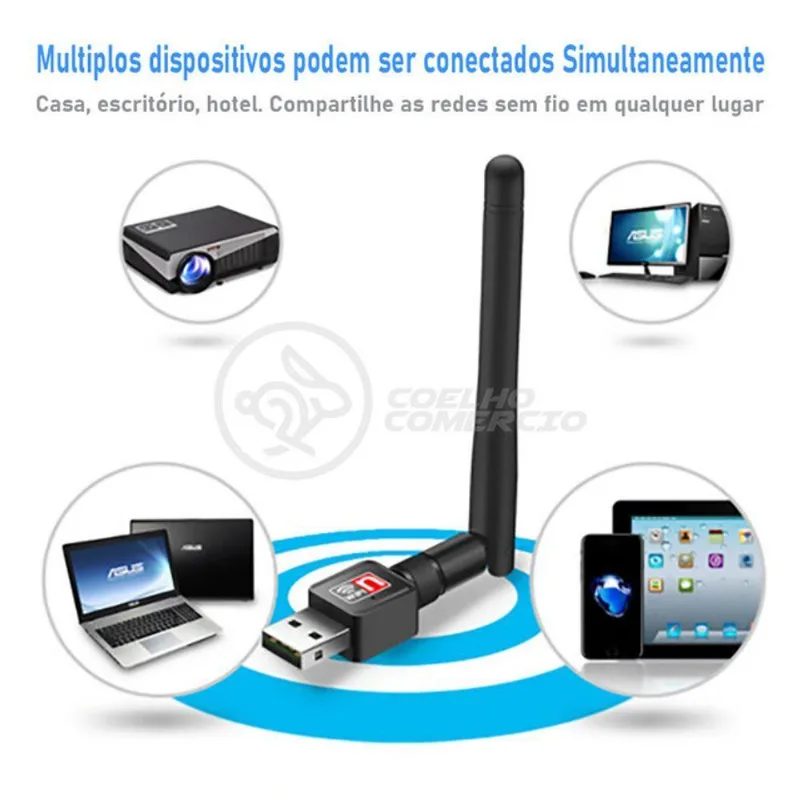 Antena Usb 2.0 Receptor De Wifi Wireless 1200Mbps