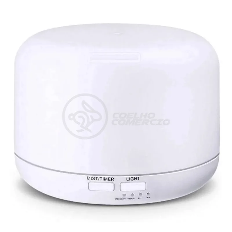 Aromatizador Umidificador Difusor Eletrônico Ambiente Desing Minimalista Luz de LED rgb 500ml