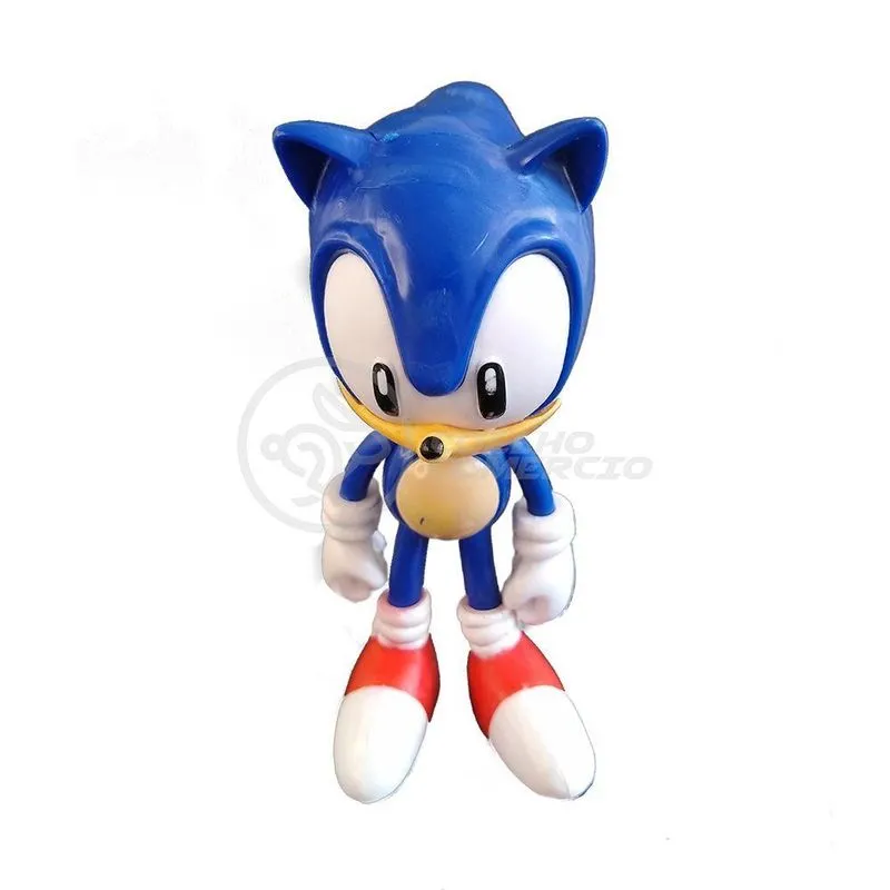 Coleção Boneco The Hedgehog Azul 16cm Segabranco
