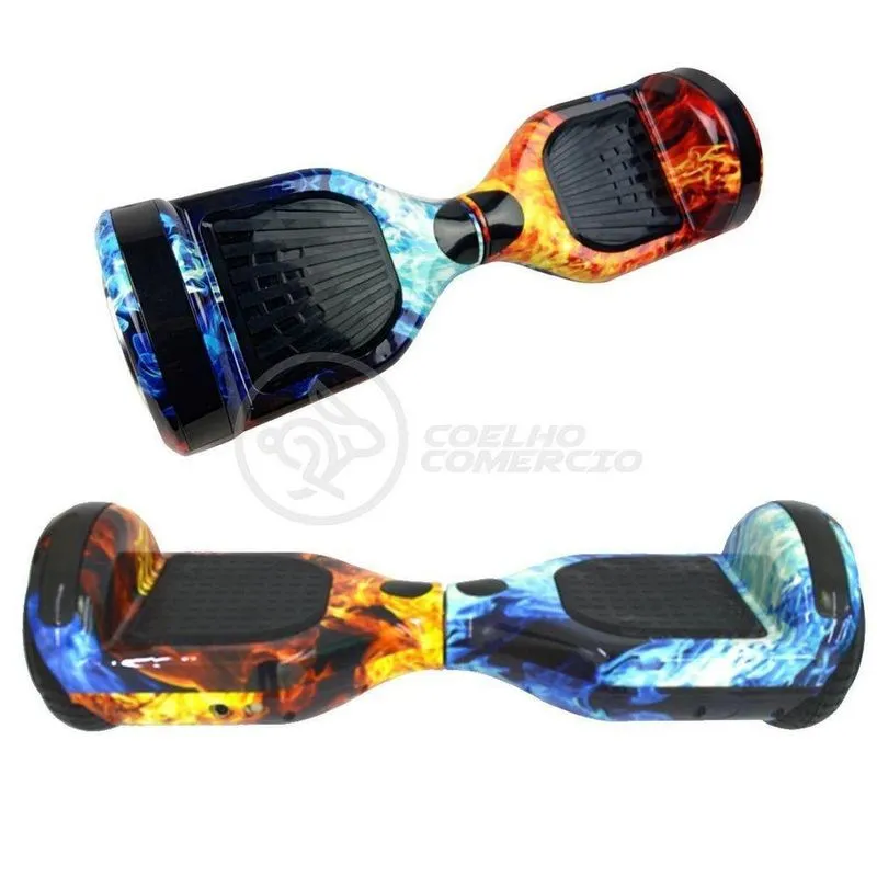 Hoverboard Overboard Fogo Gelo Skate Elétrico Ice Fire N13
