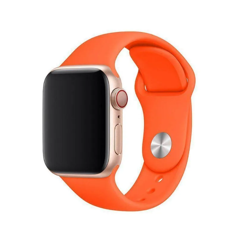 Pulseira Laranja Para Watch, Iwo, W26 - Sm 42Mm