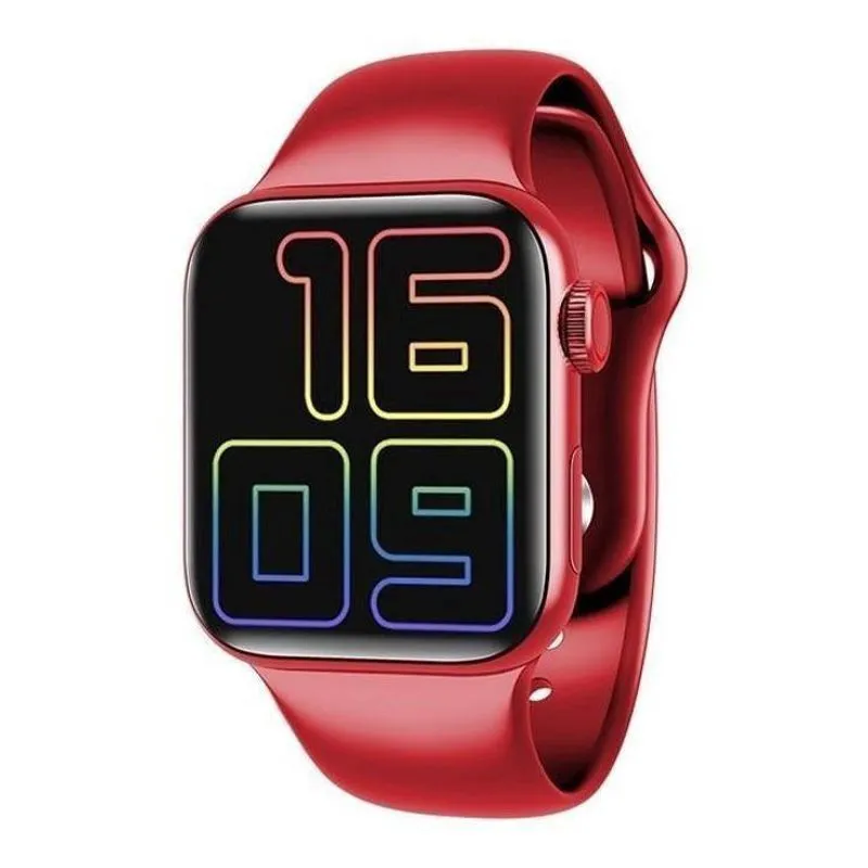 Relógio Smartwatch Iwo Hw12 Série 6 Tela Infinita Vermelho