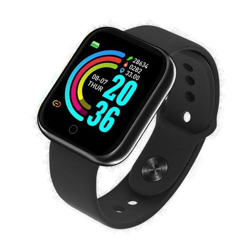 Relogio Inteligente Smartwatch D20 Bluetooth Preto