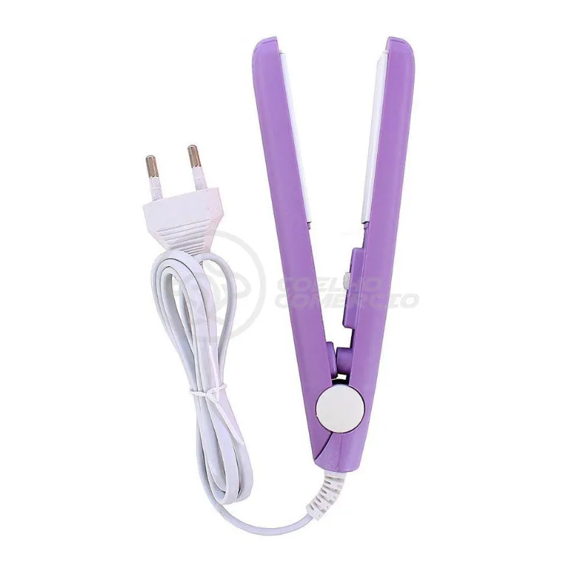 Mini Chapinha Prancha 17Cm Bivolt 110|220V Profissional Roxo Bivolt