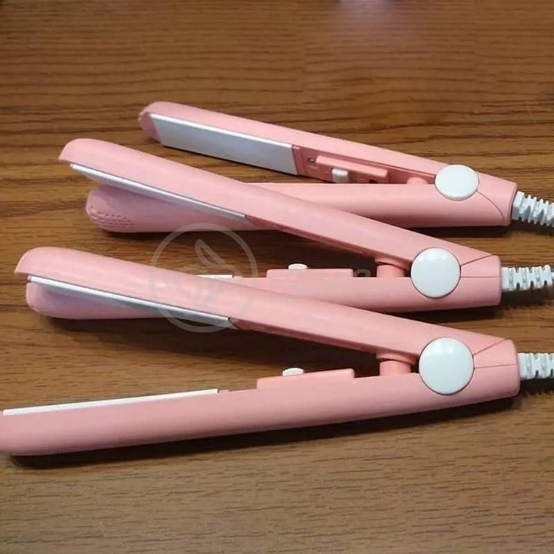 Mini Chapinha Prancha 17Cm Bivolt 110|220V Profissional Rosa Bivolt