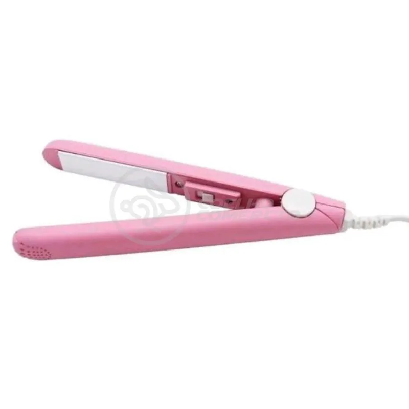 Mini Chapinha Prancha 17Cm Bivolt 110|220V Profissional Rosa Bivolt