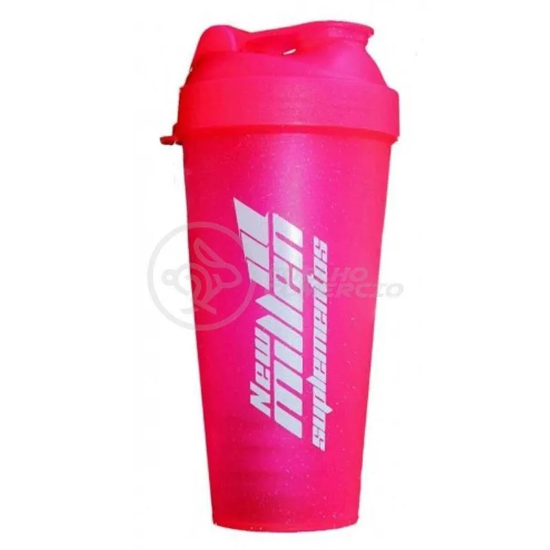 Coqueteleira Rosa New Millen Nutrição Shaker Garrafa