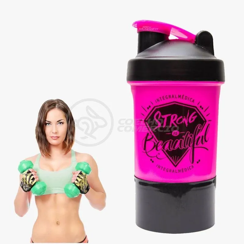 Coqueteleira 2 Doses Integralmedica Strong Is Beautiful