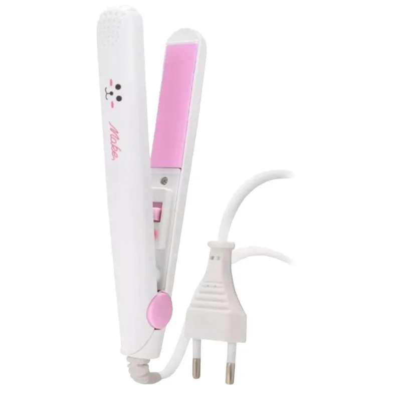 Mini Chapinha Prancha Franja Barba Portátil Ceramica Branco Bivolt