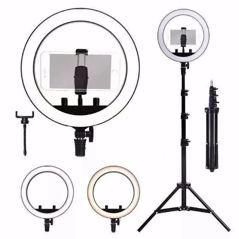 Ring Light Iluminador 26Cm / 10 Polegadas + Tripé 1.75M