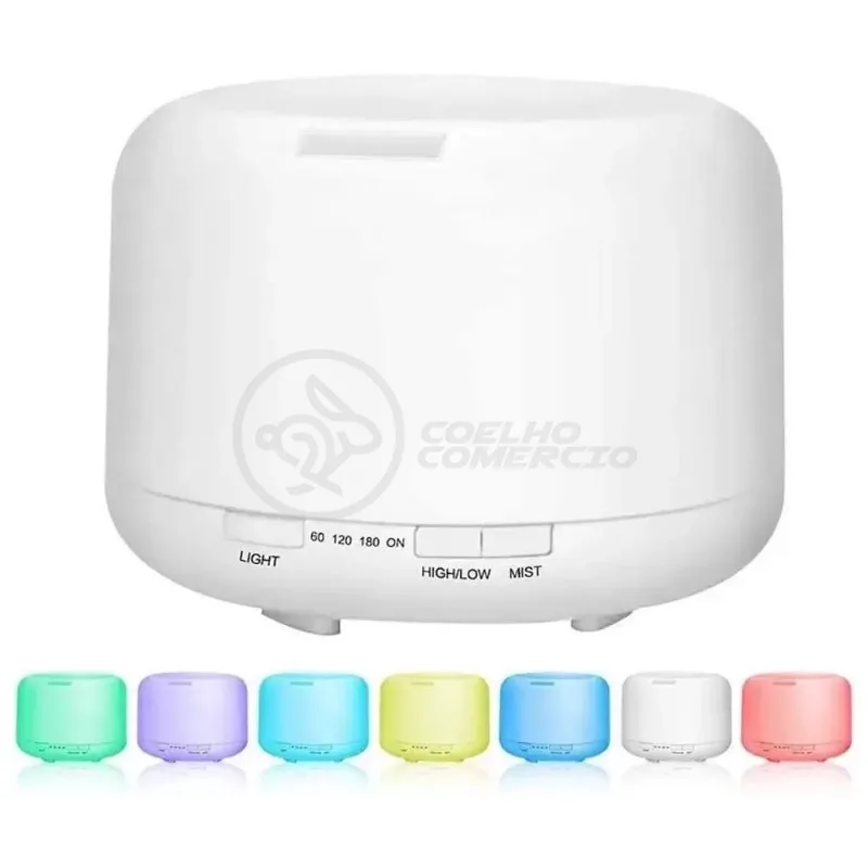Aromatizador Umidificador Difusor Eletrônico Ambiente 500ML Luz de LED rgb Dia Dos Namorados Nº2