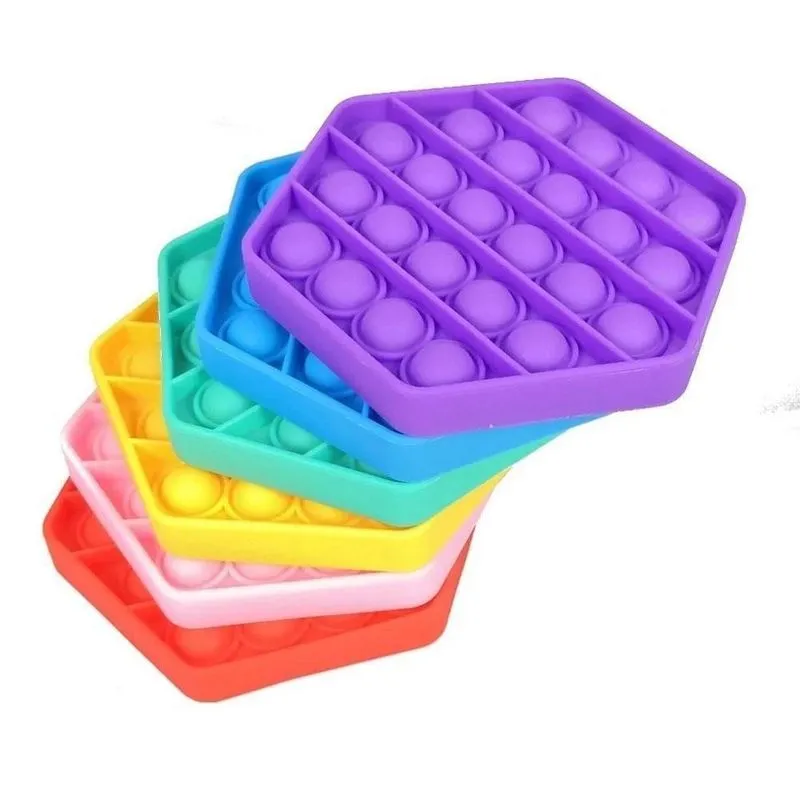 Pop It Fidget Toy Empurre Pop Bolha Autismo