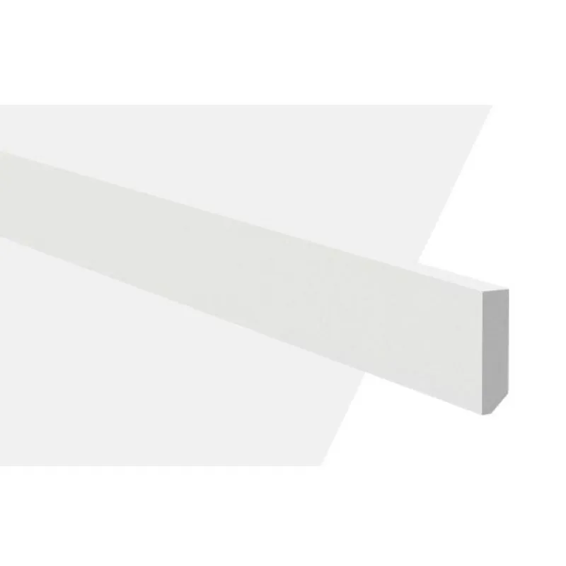 Rodapé Poliestireno 5cm X 13mm X 2.44m Liso Ml5 Nmc Branco
