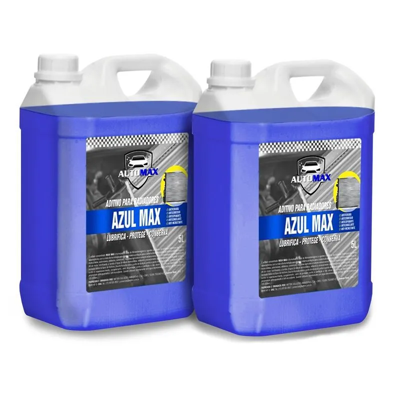 Aditivo De Radiador Automax Azul 10 Litros Kit 2x5lt