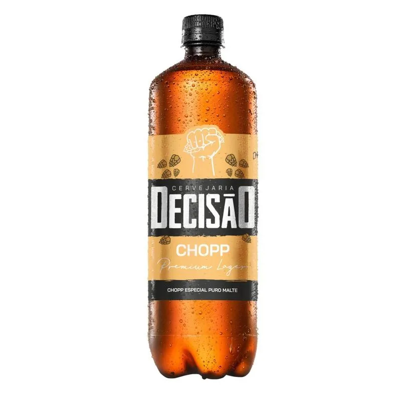 Kit 03 Pet 1 L Cerveja Decisão - Pilsen Premium Lager