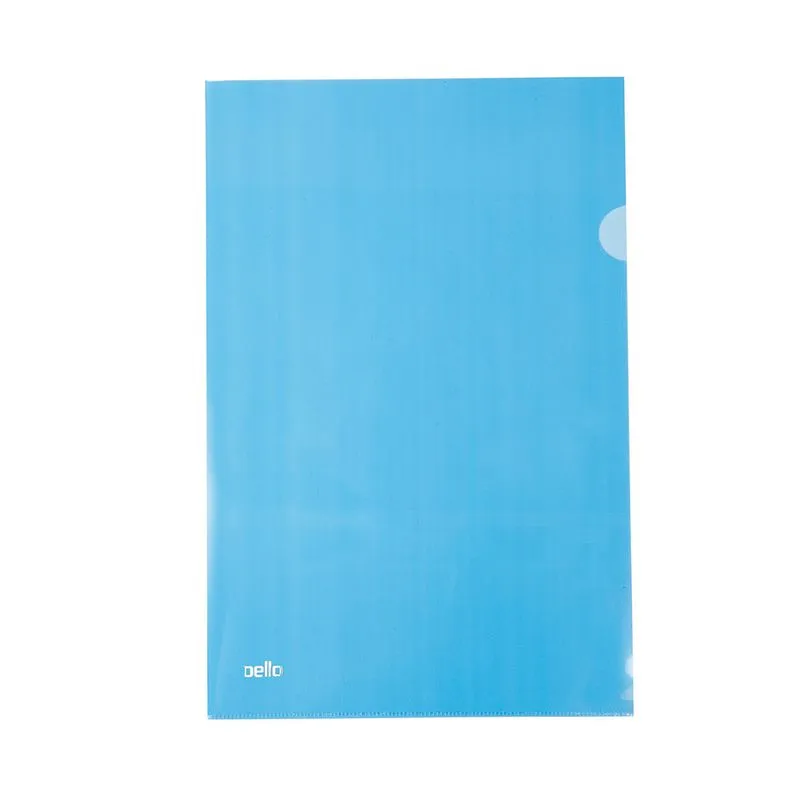Pasta L Dello A4 Plast Azul 10 Unidades 31x22cm