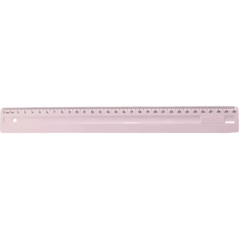 Regua de Poliestireno Serena 30CM. Rosa Pastel
